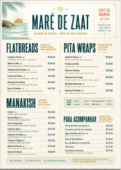 Fine Regional menu template preview