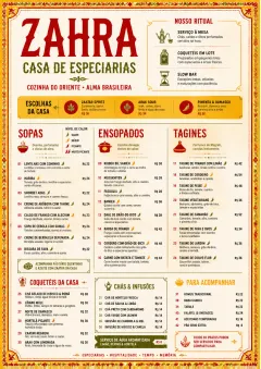 Spice Market Bold menu template preview