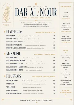 Fine Regional menu template preview