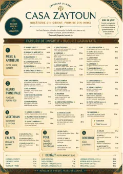 Family Style Feast menu template preview