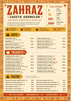 Spice Market Bold menu template preview
