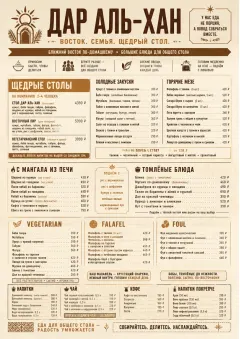 Family Style Feast menu template preview