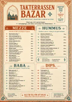 Heritage Tradition menu template preview