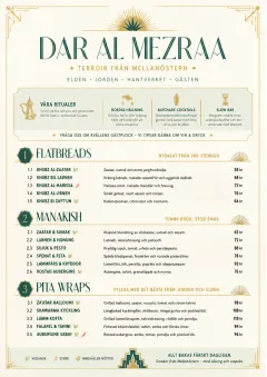 Fine Regional menu template preview