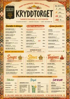Spice Market Bold menu template preview