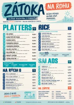 Street Stall Energy menu template preview