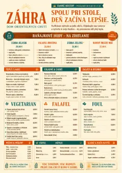 Family Style Feast menu template preview