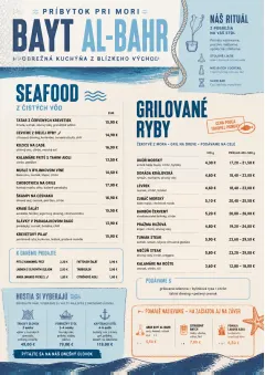 Coastal Regional menu template preview