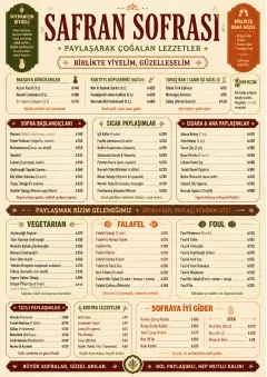 Family Style Feast menu template preview