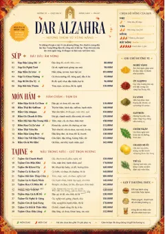 Spice Market Bold menu template preview