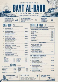 Coastal Regional menu template preview