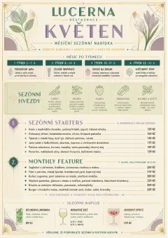 Monthly Seasonal menu template preview
