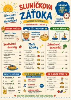 Kids Playful menu template preview
