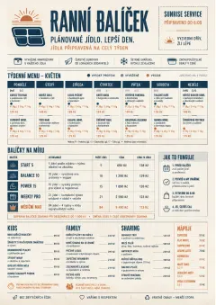 Meal Prep Box menu template preview