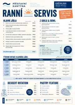 Corporate Canteen menu template preview