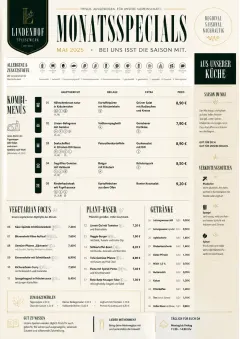 School Canteen menu template preview