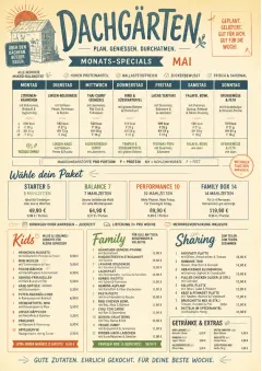Meal Prep Box menu template preview