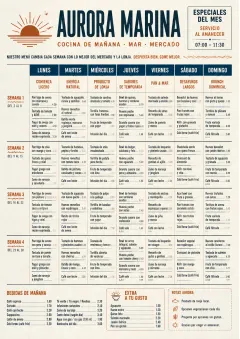 Weekly Grid menu template preview