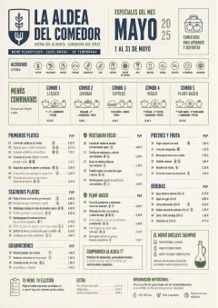 School Canteen menu template preview