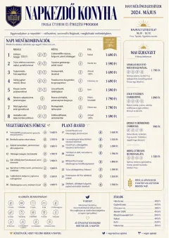 School Canteen menu template preview