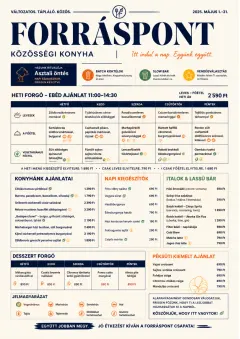 Corporate Canteen menu template preview