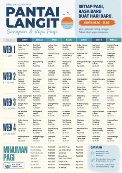 Weekly Grid menu template preview