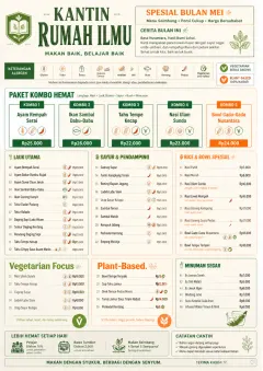 School Canteen menu template preview