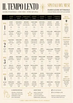 Weekly Grid menu template preview