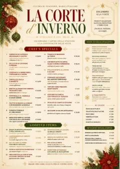 Holiday Festive menu template preview
