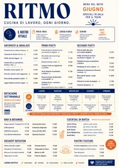 Corporate Canteen menu template preview