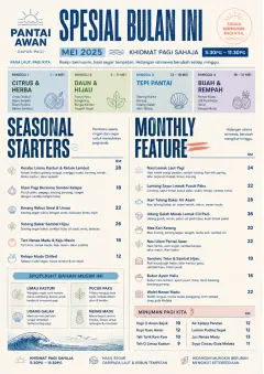 Monthly Seasonal menu template preview