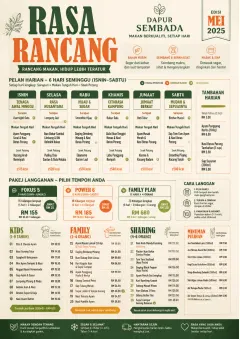 Meal Prep Box menu template preview