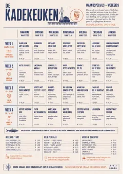 Weekly Grid menu template preview