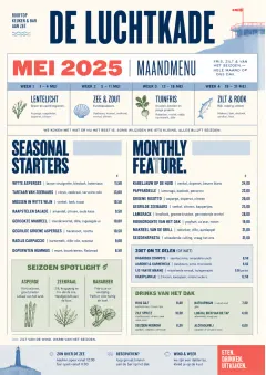 Monthly Seasonal menu template preview