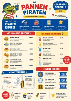Kids Playful menu template preview