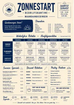 Corporate Canteen menu template preview