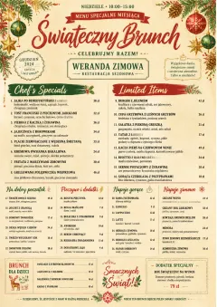 Holiday Festive menu template preview