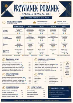 Corporate Canteen menu template preview