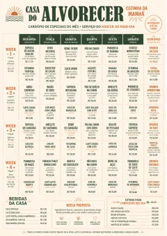 Weekly Grid menu template preview