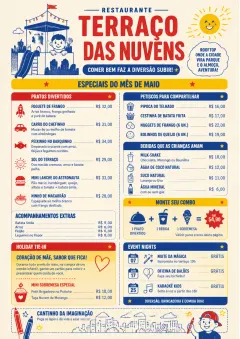 Kids Playful menu template preview