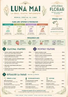 Monthly Seasonal menu template preview