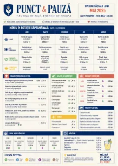 Corporate Canteen menu template preview