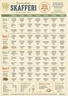 Weekly Grid menu template preview