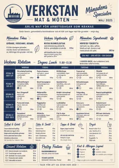 Corporate Canteen menu template preview
