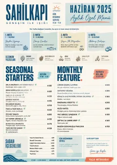 Monthly Seasonal menu template preview