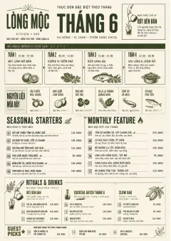 Monthly Seasonal menu template preview