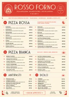 Milanese Modern menu template preview