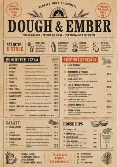 Craft Artisan menu template preview