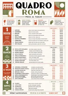 Roman Al Taglio menu template preview