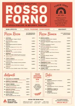 milanese modern menu template preview
